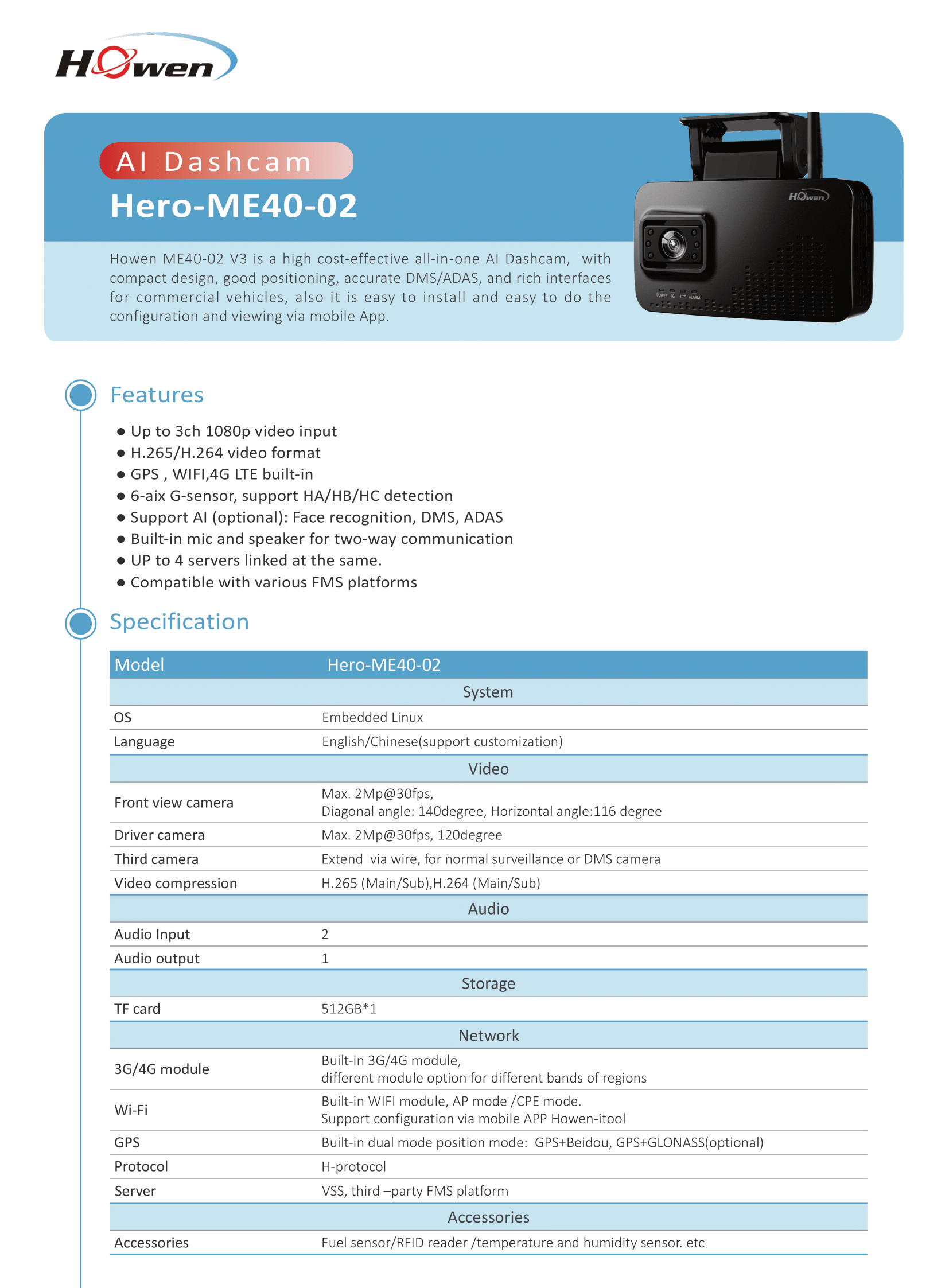 Hero-ME40-02 (V3) Datasheet